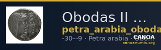Obodas II of Nabataea Petra Barkay 2019 44-6, 50, 52, 54, 58, 60, 62, 64-6 — CANOA