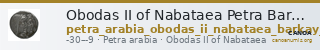 Obodas II of Nabataea Petra Barkay 2019 44-6, 50, 52, 54, 58, 60, 62, 64-6 — CANOA