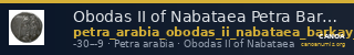 Obodas II of Nabataea Petra Barkay 2019 44-6, 50, 52, 54, 58, 60, 62, 64-6 — CANOA