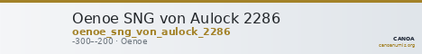 Oenoe SNG von Aulock 2286 — CANOA