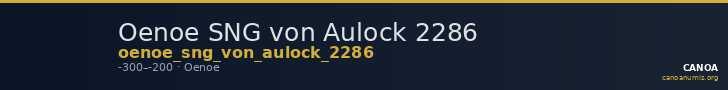 Oenoe SNG von Aulock 2286 — CANOA