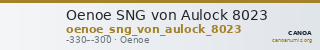 Oenoe SNG von Aulock 8023 — CANOA