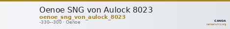 Oenoe SNG von Aulock 8023 — CANOA
