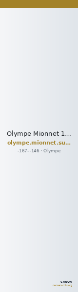 Olympe Mionnet 1806-1838 Suppl. 3.2, p. 354, 316 — CANOA