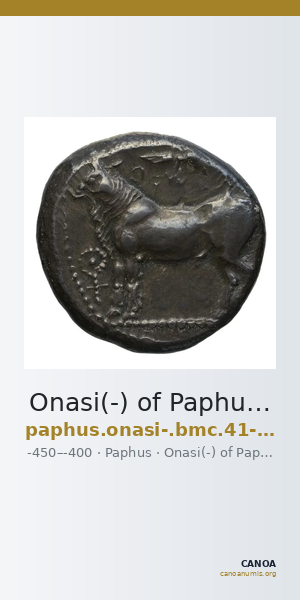 Onasi(-) of Paphus Paphos BMC Paphus 41-42 — CANOA