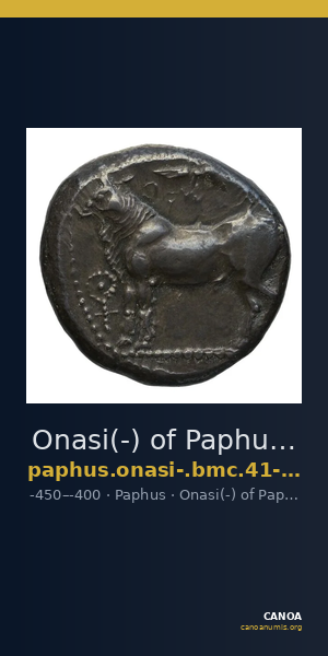 Onasi(-) of Paphus Paphos BMC Paphus 41-42 — CANOA