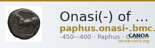 Onasi(-) of Paphus Paphos BMC Paphus 41-42 — CANOA