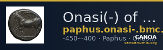 Onasi(-) of Paphus Paphos BMC Paphus 41-42 — CANOA