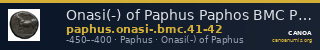 Onasi(-) of Paphus Paphos BMC Paphus 41-42 — CANOA