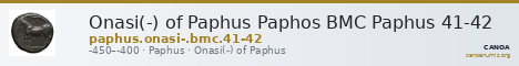 Onasi(-) of Paphus Paphos BMC Paphus 41-42 — CANOA