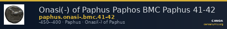 Onasi(-) of Paphus Paphos BMC Paphus 41-42 — CANOA