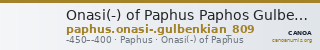 Onasi(-) of Paphus Paphos Gulbenkian  809 — CANOA