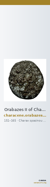Orabazes II of Characene Charax Spasinou BMC Characene pl. 47, 1-2 — CANOA