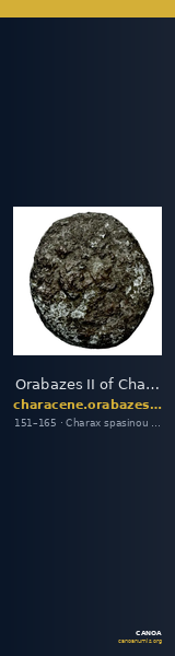 Orabazes II of Characene Charax Spasinou BMC Characene pl. 47, 1-2 — CANOA