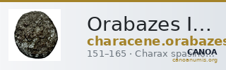 Orabazes II of Characene Charax Spasinou BMC Characene pl. 47, 1-2 — CANOA