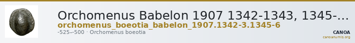 Orchomenus Babelon 1907 1342-1343, 1345-1346 — CANOA