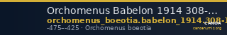 Orchomenus Babelon 1914 308-310 — CANOA