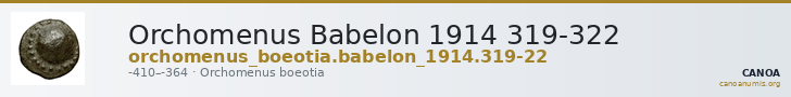 Orchomenus Babelon 1914 319-322 — CANOA