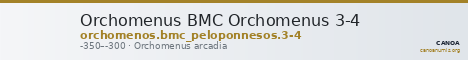 Orchomenus BMC Orchomenus 3-4 — CANOA