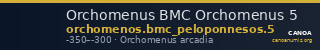Orchomenus BMC Orchomenus 5 — CANOA