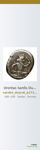 Orontas Sardis Duyrat 2016 p. 172, no. 7 — CANOA