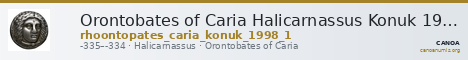 Orontobates of Caria Halicarnassus Konuk 1998 1 — CANOA