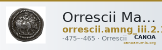 Orrescii Macedon AMNG III.2 1-2 — CANOA