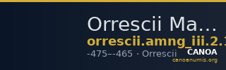 Orrescii Macedon AMNG III.2 10 — CANOA