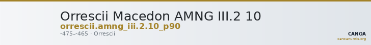 Orrescii Macedon AMNG III.2 10 — CANOA