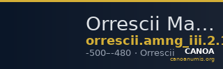 Orrescii Macedon AMNG III.2 15 — CANOA