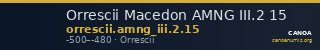 Orrescii Macedon AMNG III.2 15 — CANOA