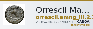 Orrescii Macedon AMNG III.2 16-7 — CANOA