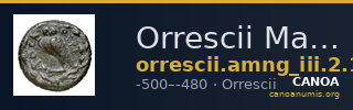 Orrescii Macedon AMNG III.2 16-7 — CANOA