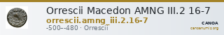 Orrescii Macedon AMNG III.2 16-7 — CANOA