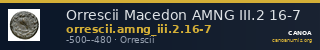 Orrescii Macedon AMNG III.2 16-7 — CANOA
