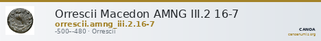 Orrescii Macedon AMNG III.2 16-7 — CANOA