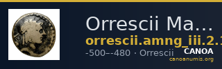 Orrescii Macedon AMNG III.2 18 — CANOA