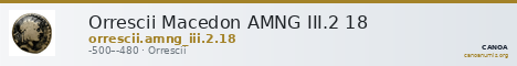 Orrescii Macedon AMNG III.2 18 — CANOA