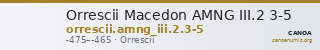 Orrescii Macedon AMNG III.2 3-5 — CANOA
