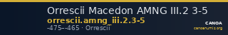 Orrescii Macedon AMNG III.2 3-5 — CANOA