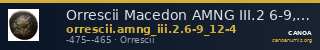 Orrescii Macedon AMNG III.2 6-9, 12-4 — CANOA