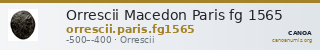 Orrescii Macedon Paris fg 1565 — CANOA
