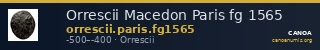 Orrescii Macedon Paris fg 1565 — CANOA
