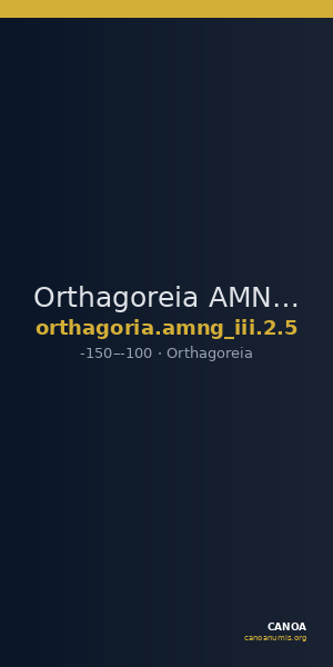 Orthagoreia AMNG III.2 5 — CANOA