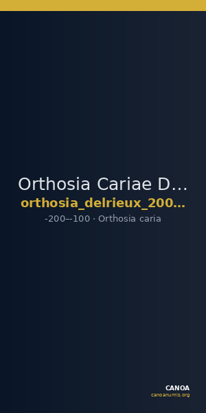 Orthosia Cariae Delrieux 2008 OH4 — CANOA
