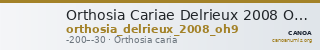 Orthosia Cariae Delrieux 2008 OH9 — CANOA