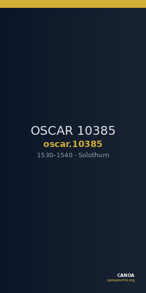 OSCAR 10385 — CANOA