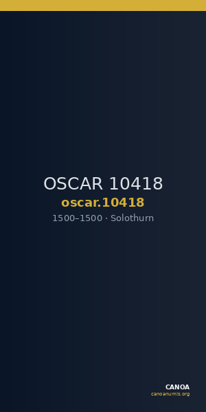 OSCAR 10418 — CANOA