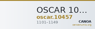 OSCAR 10457 — CANOA