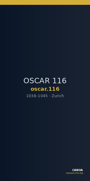 OSCAR 116 — CANOA